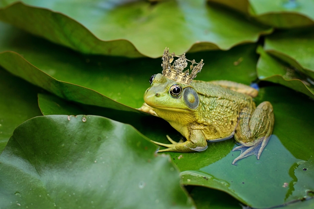 Free frog leaf image